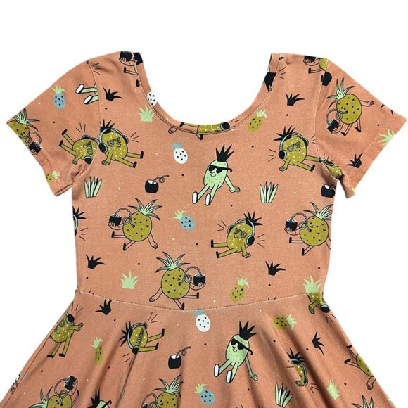 Raspberry Republic Sz 128/134 (7-9Y) Pineapple Punch Twirl Dress - Picture 2 of 7